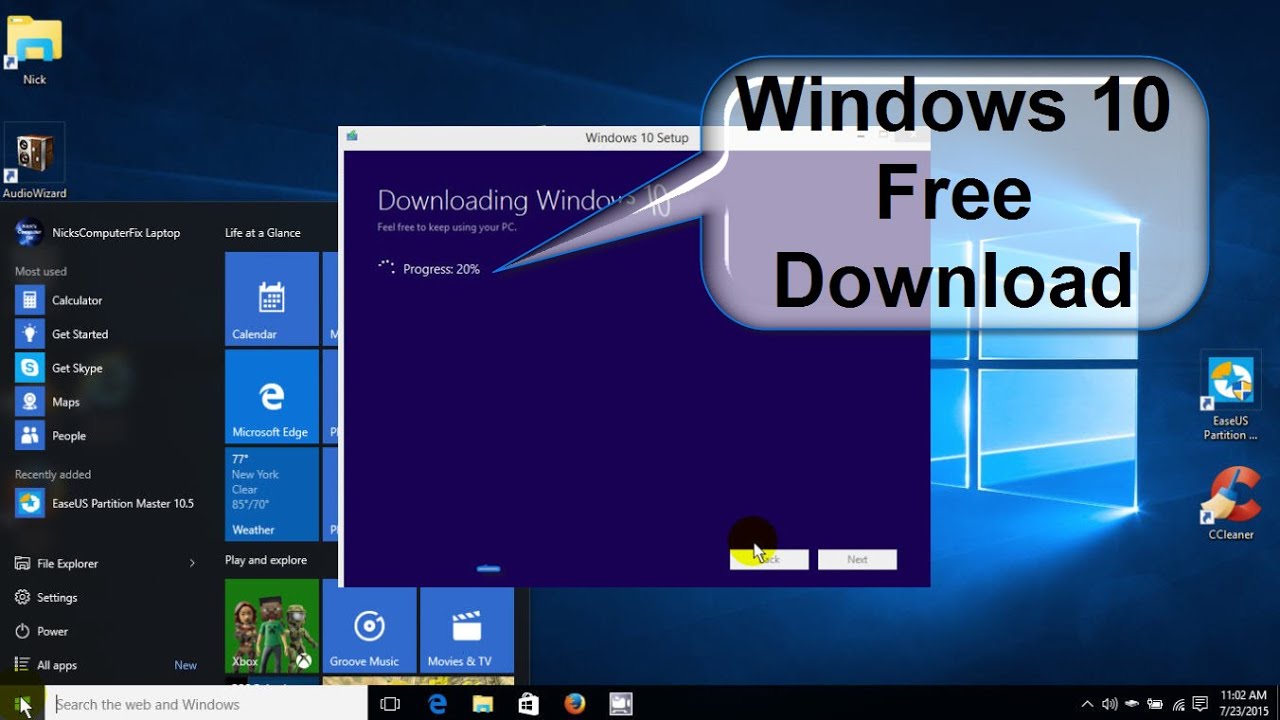 Download windows 10 free