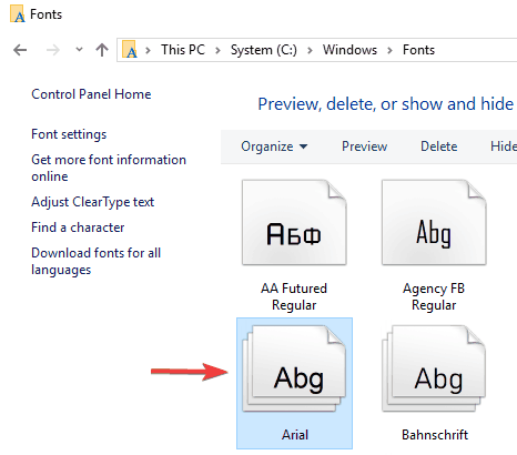 Download arial font windows 10